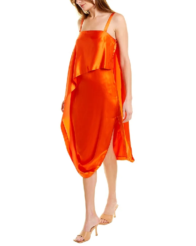 Temperley London Darling Silk-Blend Slip Dress Velvet unclassified dresses