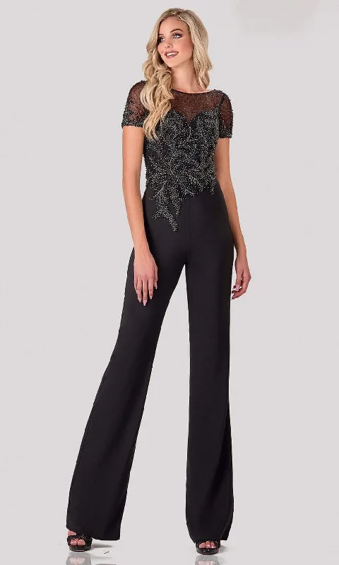 Terani Couture 2027E2940 - Beaded Jumpsuit Color block unclassified dresses