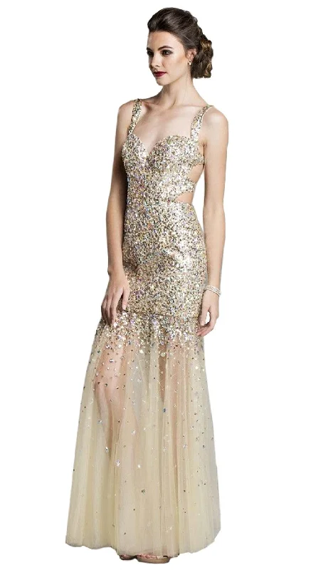 Trevi Collection - Jewel Embellished Cutout Back Evening Dress Boho unclassified dresses Trevi Collection - Jewel Embellished Cutout Back Evening Dress Boho unclassified dresses