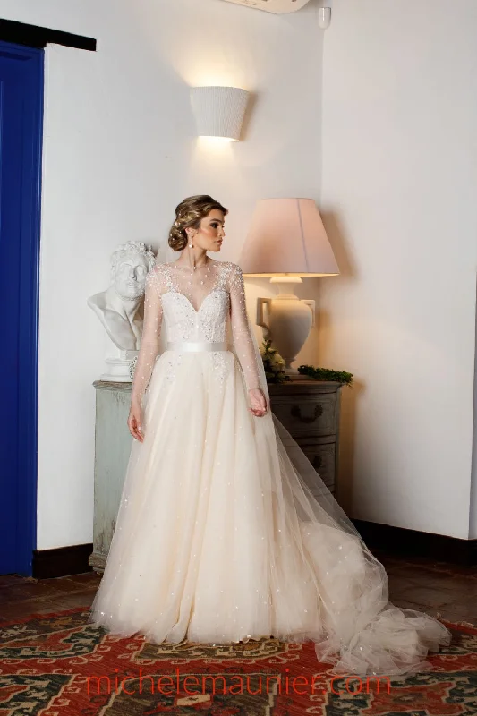 Monique Lhuillier Aviva Gown Tulle unclassified dresses