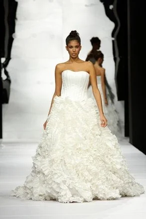 Silvia Tcherassi Cream Hibiscus Bridal Gown Long sleeve unclassified dresses