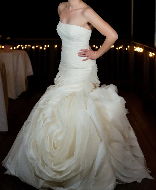 Vera Wang White VW351395 Chiffon unclassified dresses