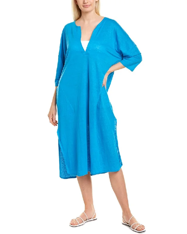 Vilebrequin Solid Linen Jersey Cover-Up Dress Backless unclassified dresses