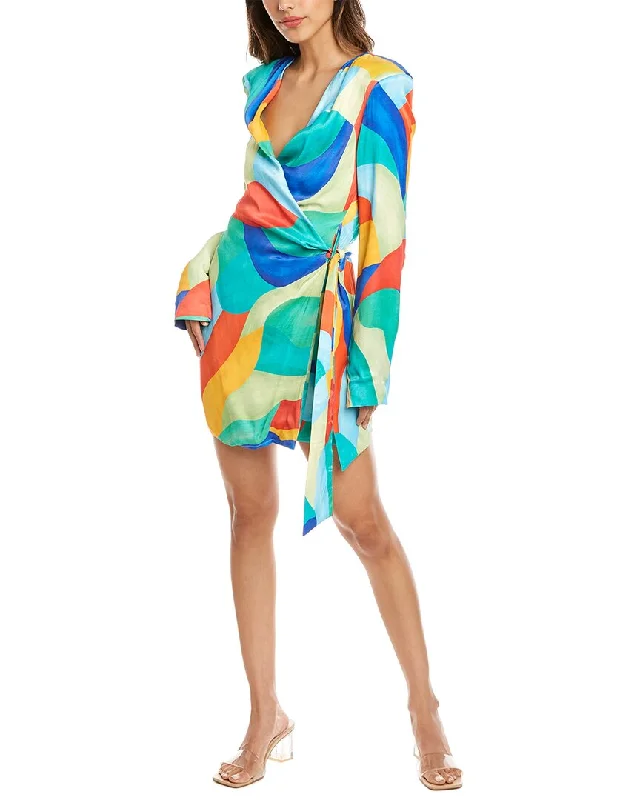 WeWoreWhat Cowl Front Wrap Dress Knitted unclassified dresses