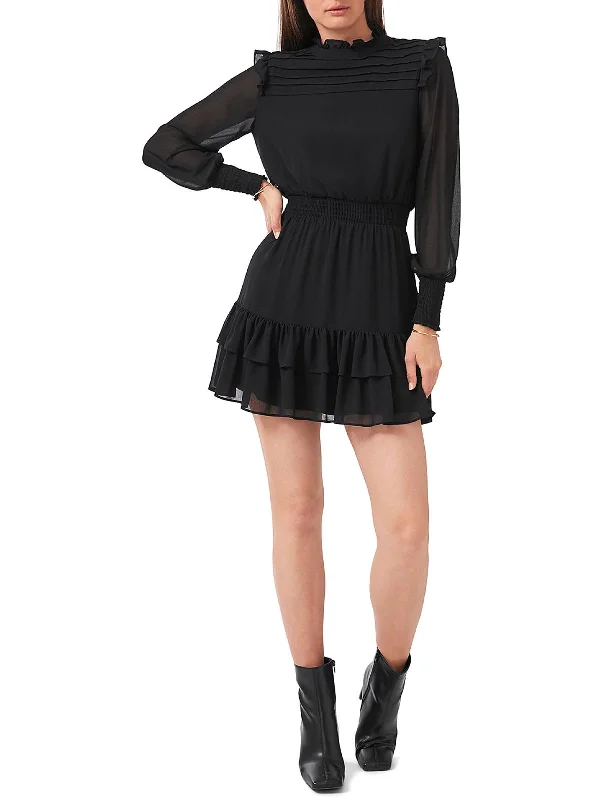 Womens Chiffon Ruffled Fit & Flare Dress Popular unclassified dresses