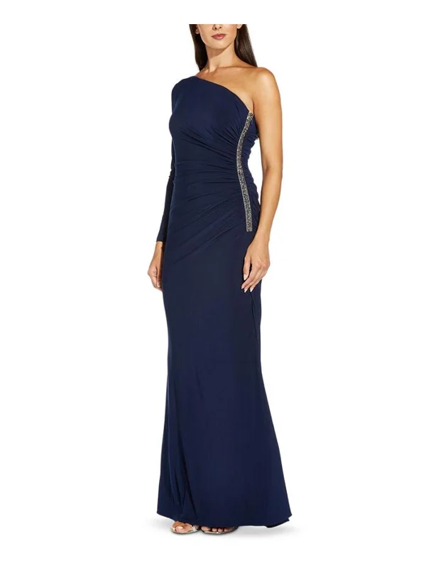 Womens Ruched Full Length Evening Dress Lightweight unclassified dresses
