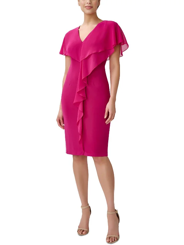 Womens Sheer V Neck Sheath Dress Breathable unclassified dresses