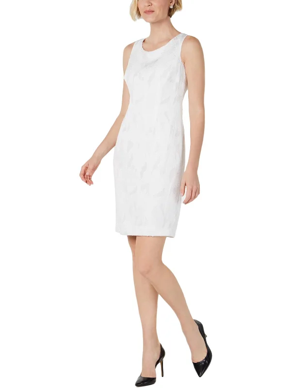 Womens Sleeveless Knee-Length Shift Dress Date night unclassified dresses