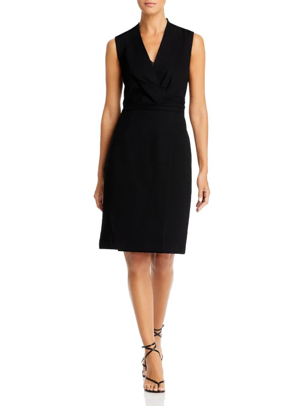 Womens Slit Knee Wrap Dress Popular unclassified dresses