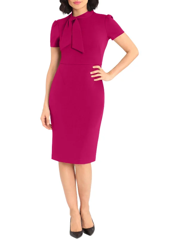 Womens Work Knee Length Shift Dress Halter unclassified dresses